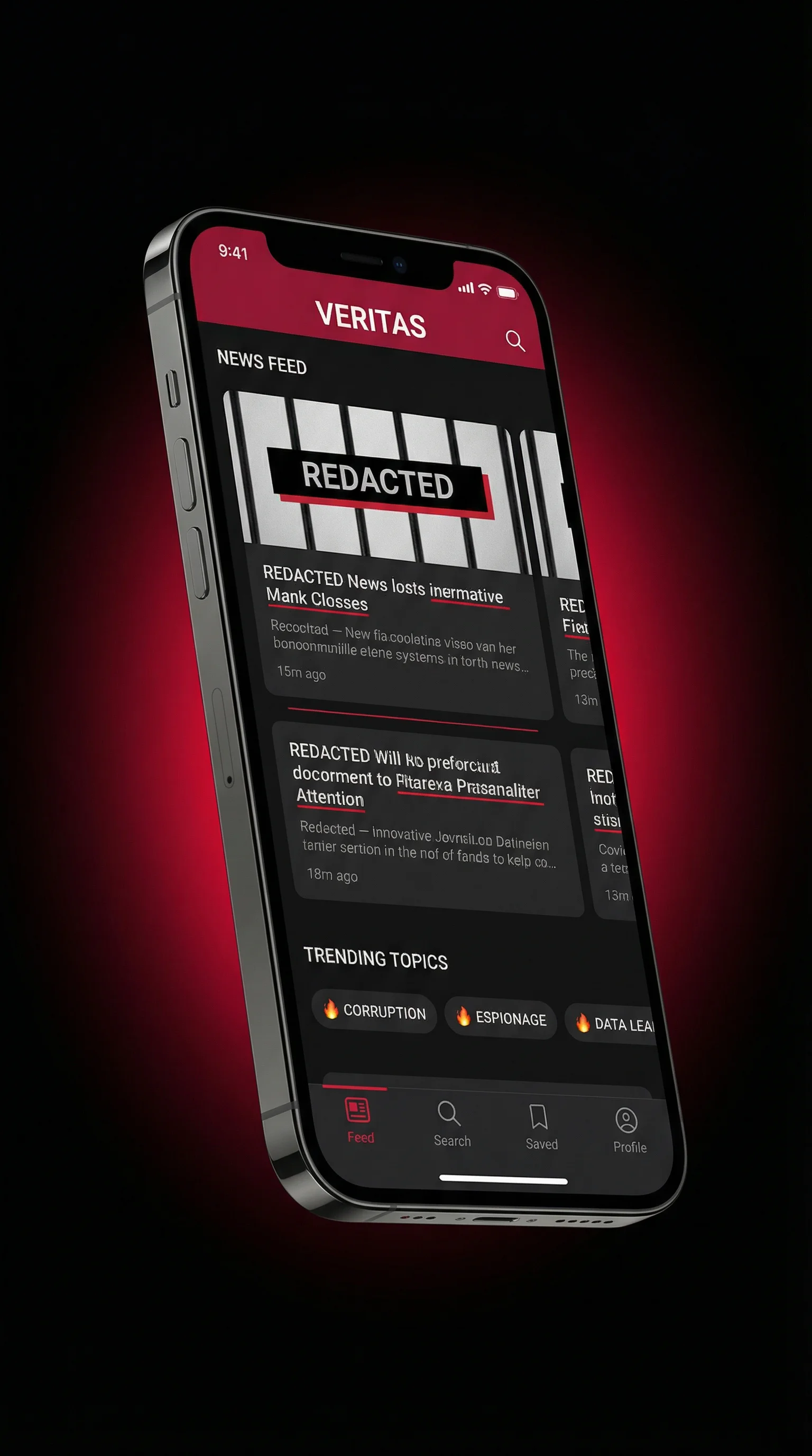 黑料视频 APP暗色界面展示